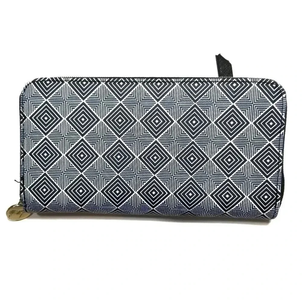 {Dabney Lee} Geometric Shapes Zipper Wallet